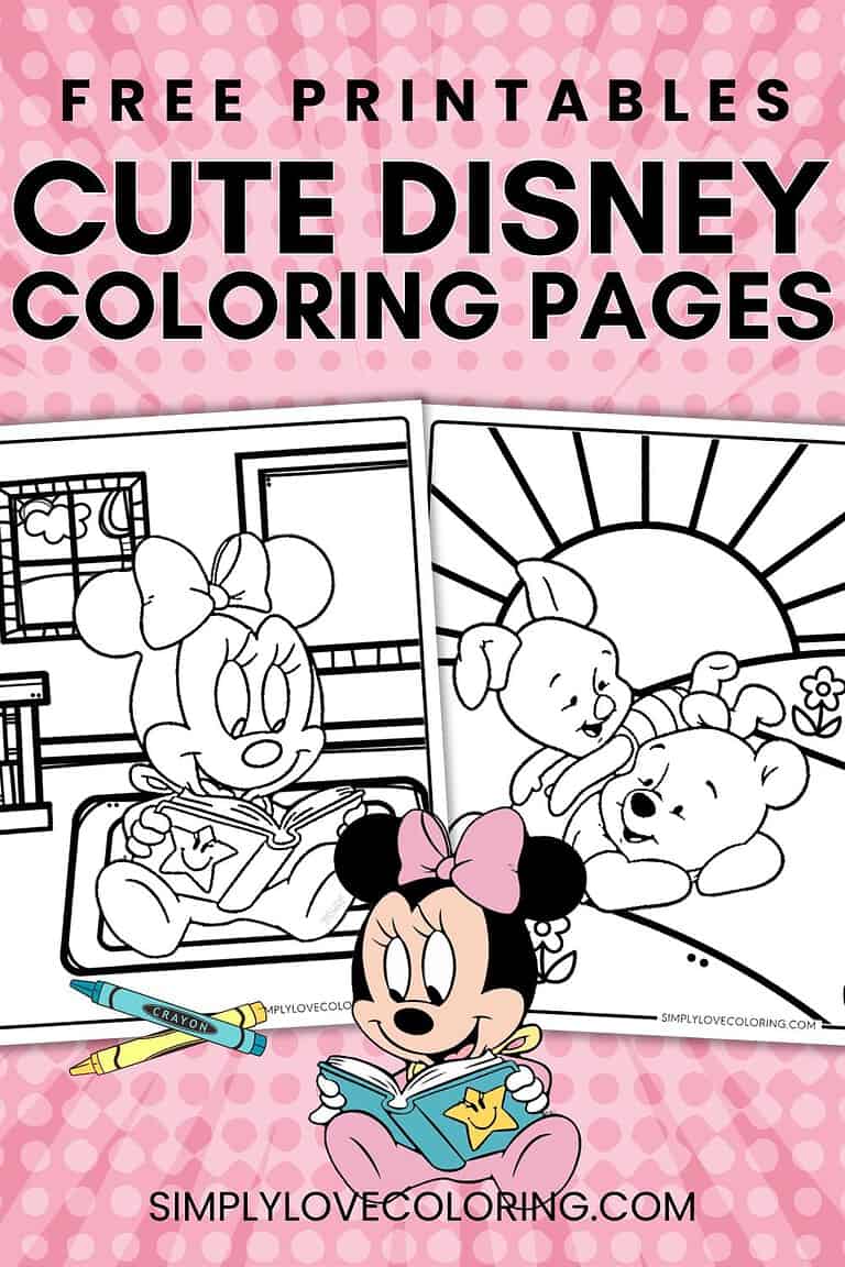 Cute Disney Coloring Pages (Free PDF Printables) Simply Love Coloring
