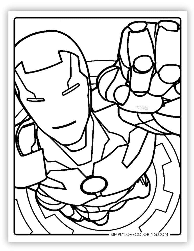 Iron Man Coloring Pages (Free PDF Printables) - Simply Love Coloring