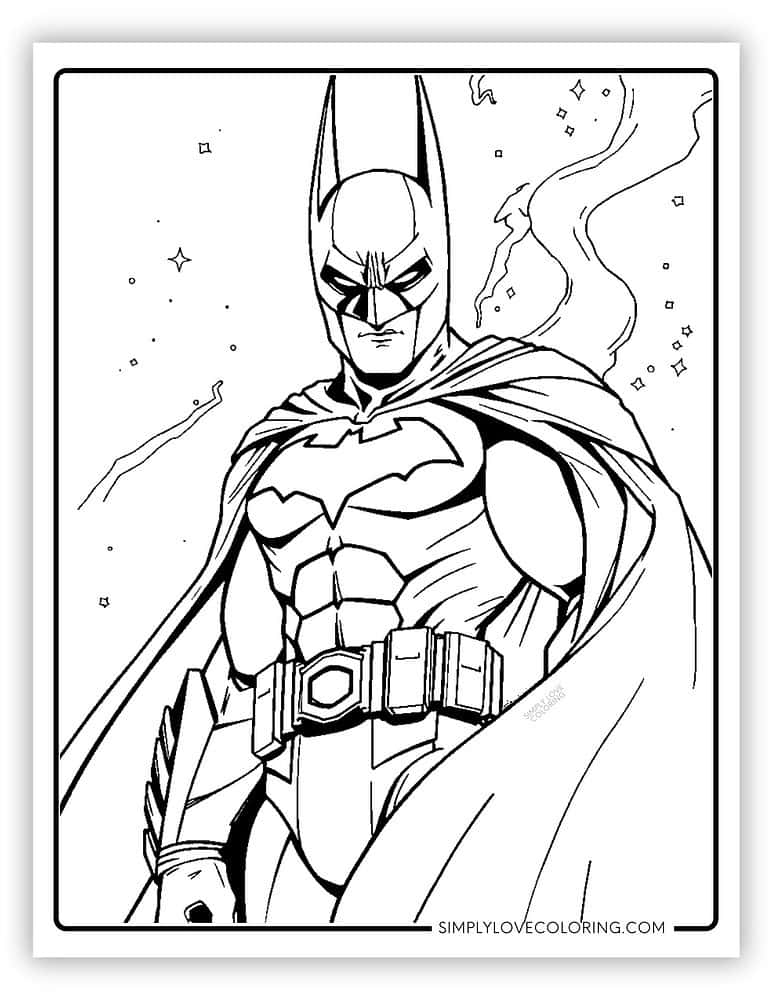 36 Batman Coloring Pages (Free PDF Printables) Simply Love Coloring
