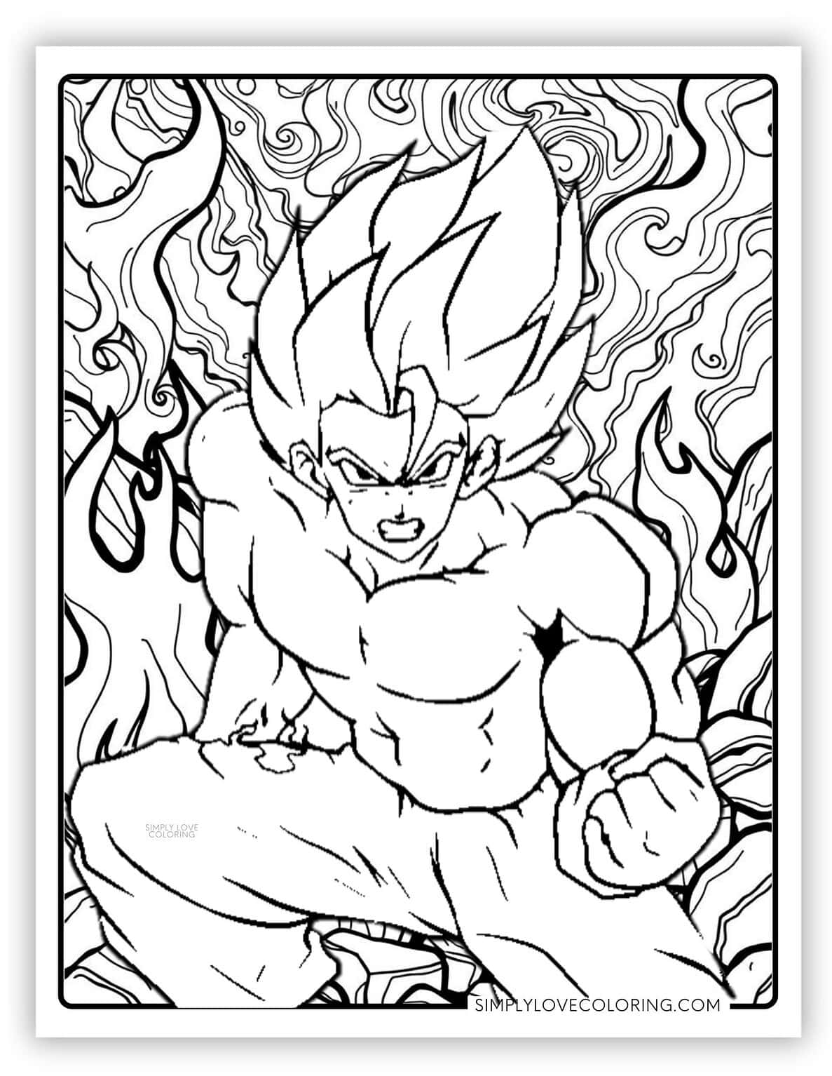45 Dragon Ball Z Coloring Pages (Free PDF Printables) - Simply Love ...
