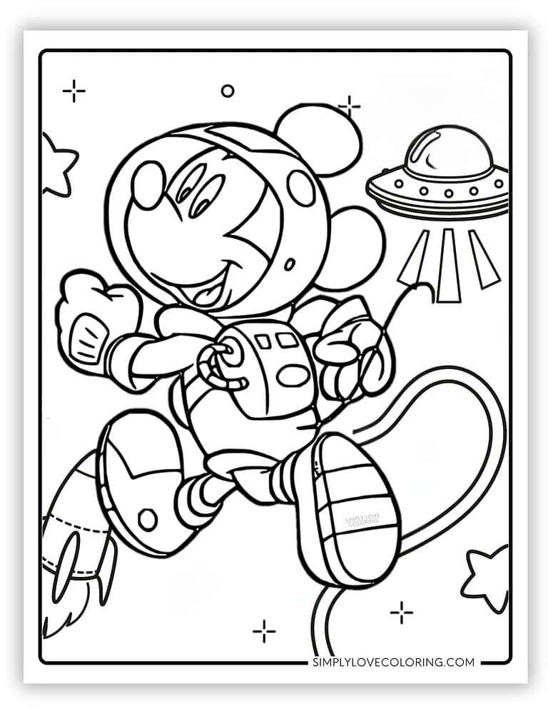Mickey Mouse Coloring Pages (Free PDF Printables) - Simply Love Coloring