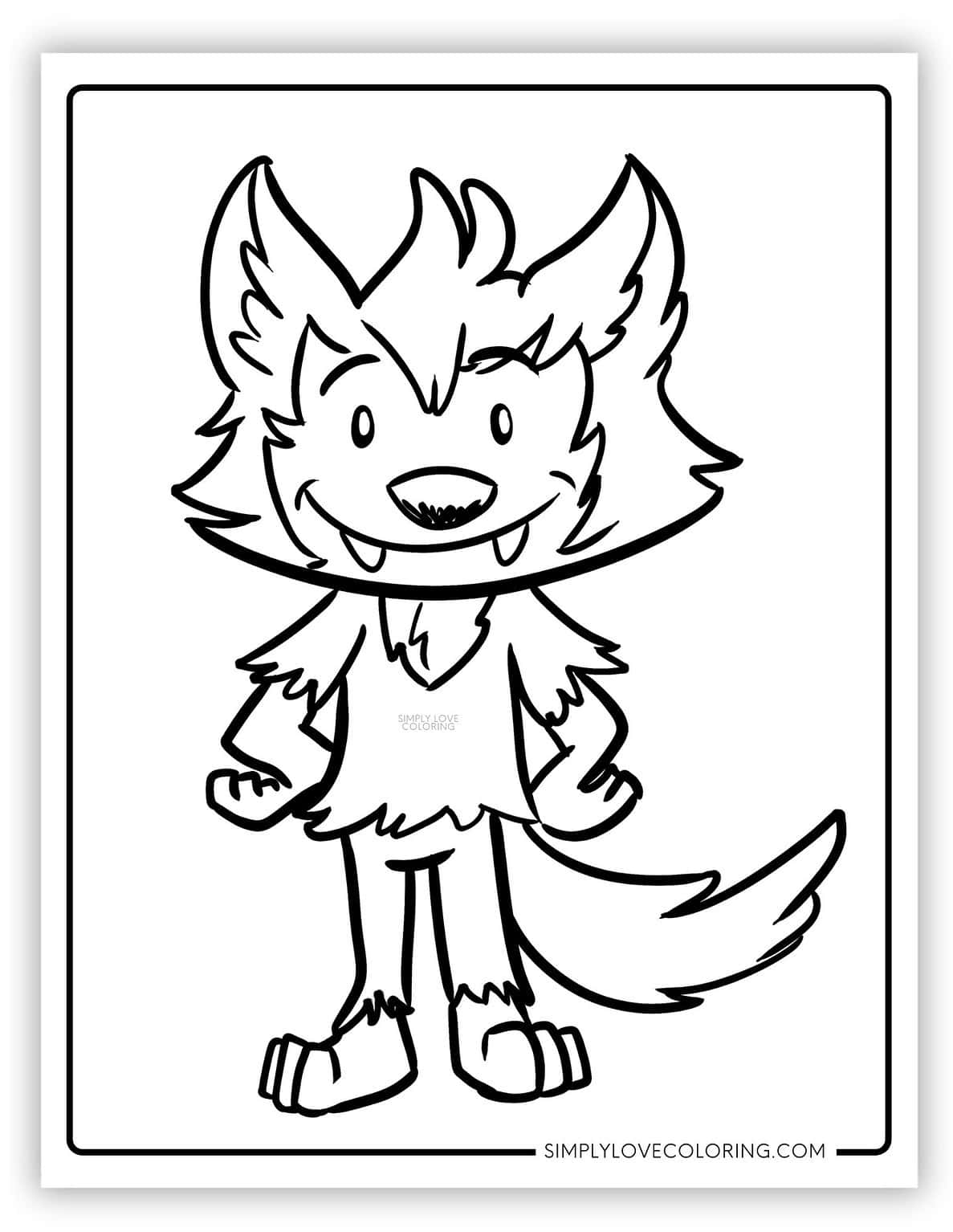 Werewolf Coloring Pages (Free PDF Printables) - Simply Love Coloring