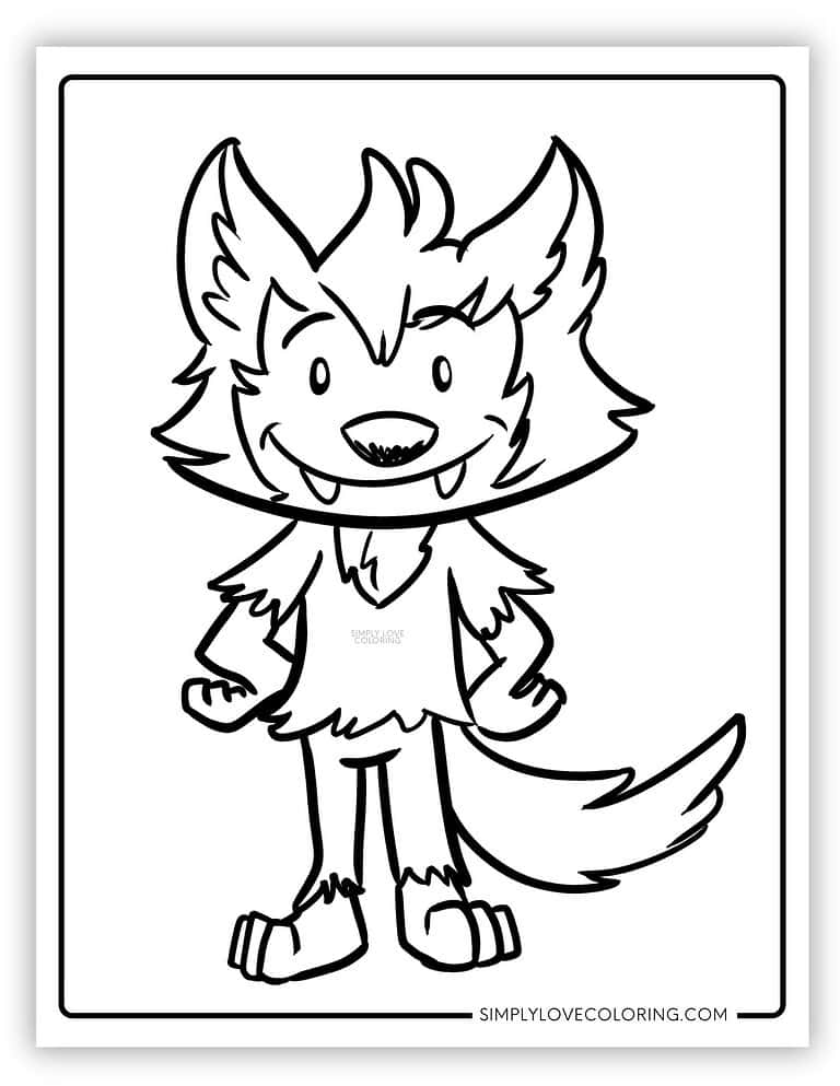 Werewolf Coloring Pages (Free PDF Printables) - Simply Love Coloring