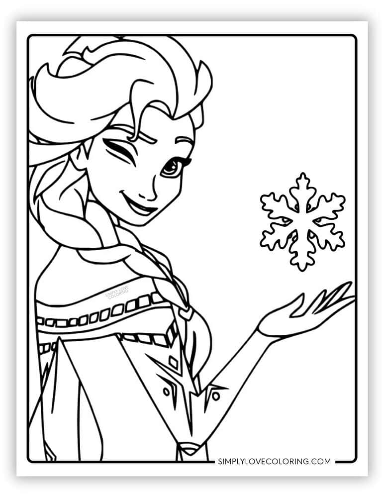 Elsa Coloring Pages (Free PDF Printables) Simply Love Coloring