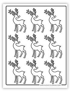 Reindeer Templates (Free PDF Printables) - Simply Love Coloring