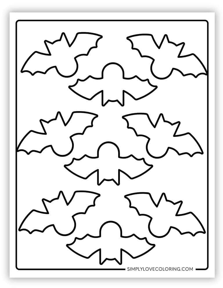 Bat Templates (Free PDF Printables) - Simply Love Coloring