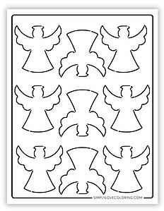 Angel Templates (Free PDF Printables) - Simply Love Coloring