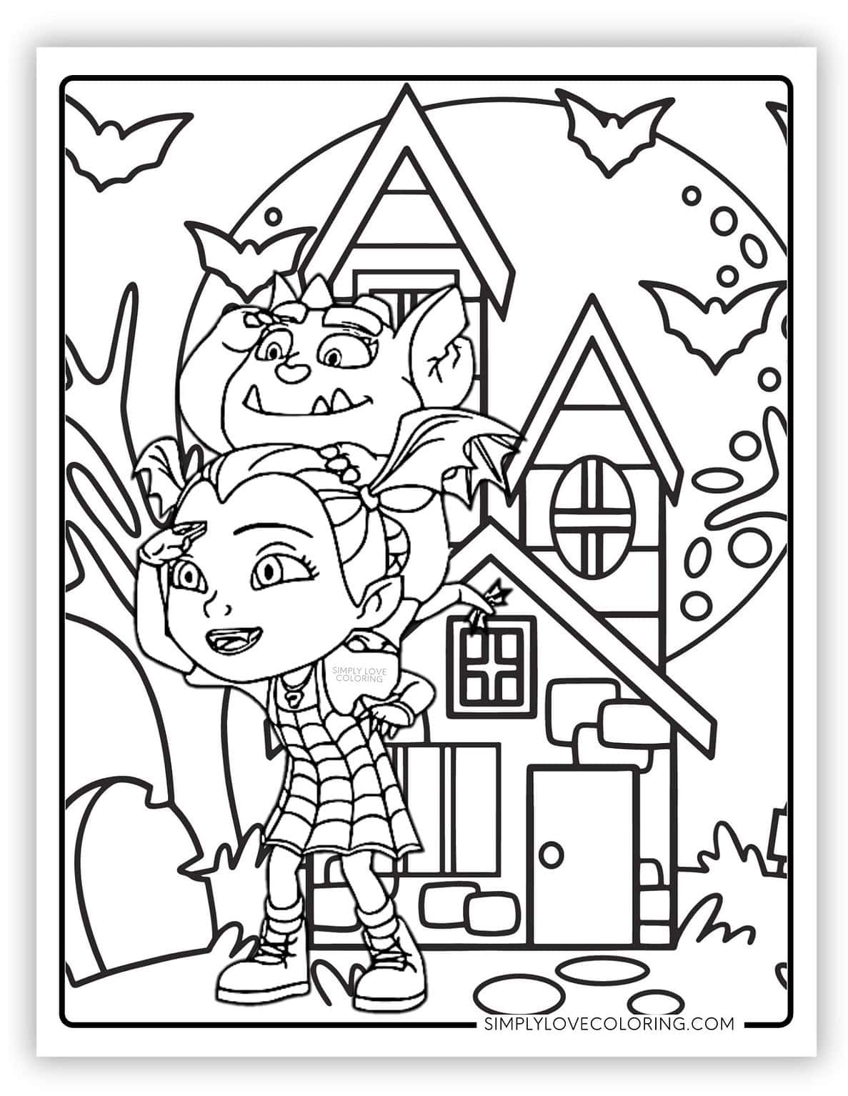 Vampirina Coloring Pages (Free PDF Printables) - Simply Love Coloring