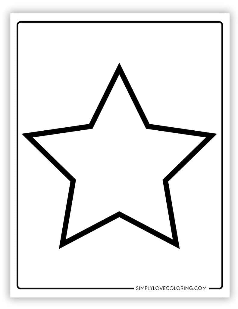 Star Templates (Free PDF Printables) - Simply Love Coloring
