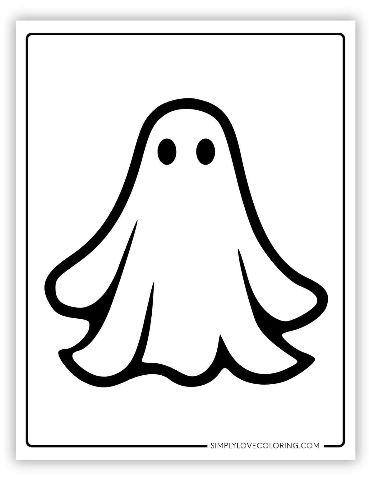 Ghost Templates (Free PDF Printables) - Simply Love Coloring