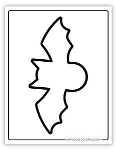 Bat Templates (Free PDF Printables) - Simply Love Coloring