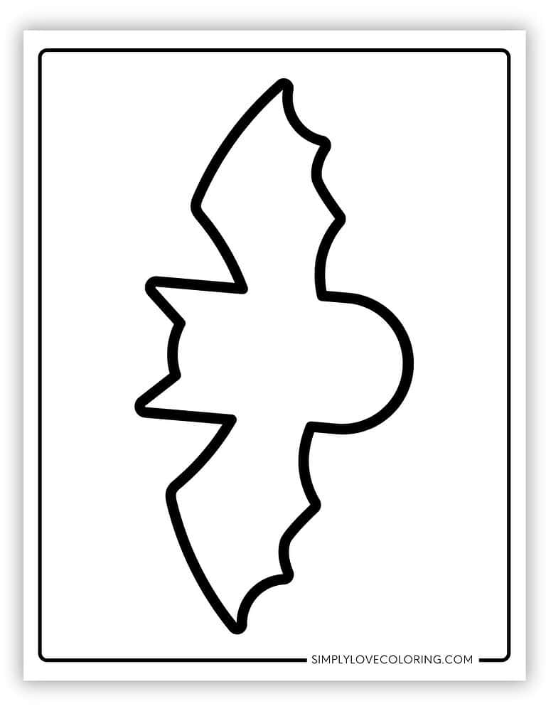 Bat Templates (Free PDF Printables) - Simply Love Coloring