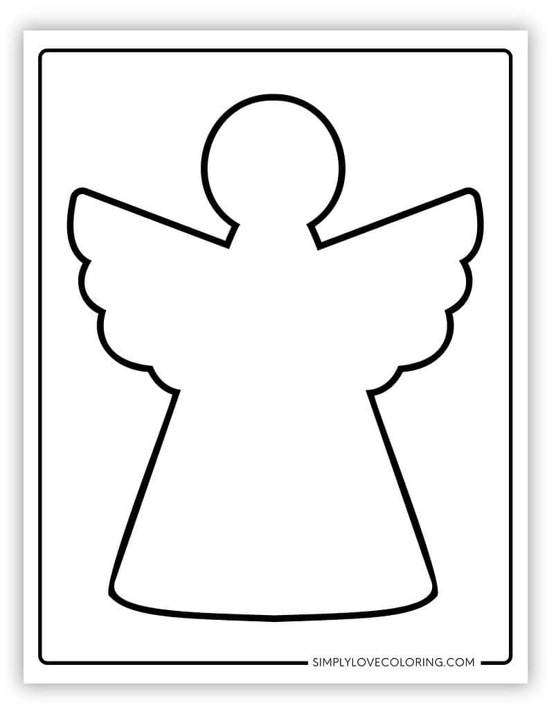 Angel Templates (Free PDF Printables) - Simply Love Coloring