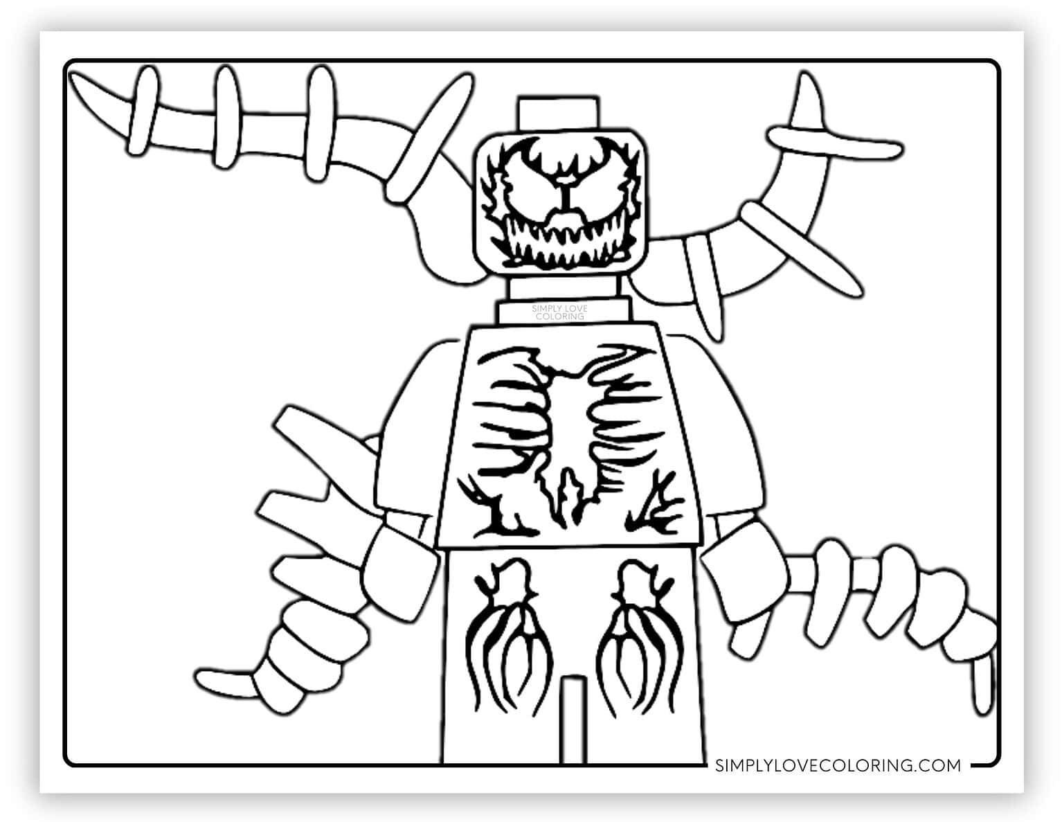 Carnage Coloring Pages (Free PDF Printables) - Simply Love Coloring