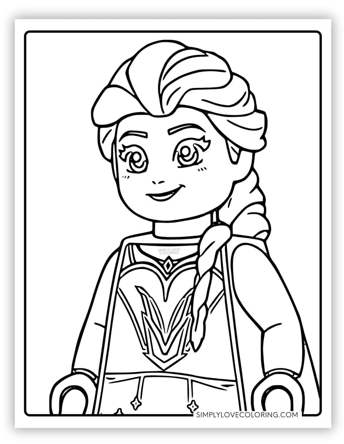 Elsa Coloring Pages (Free PDF Printables) Simply Love Coloring