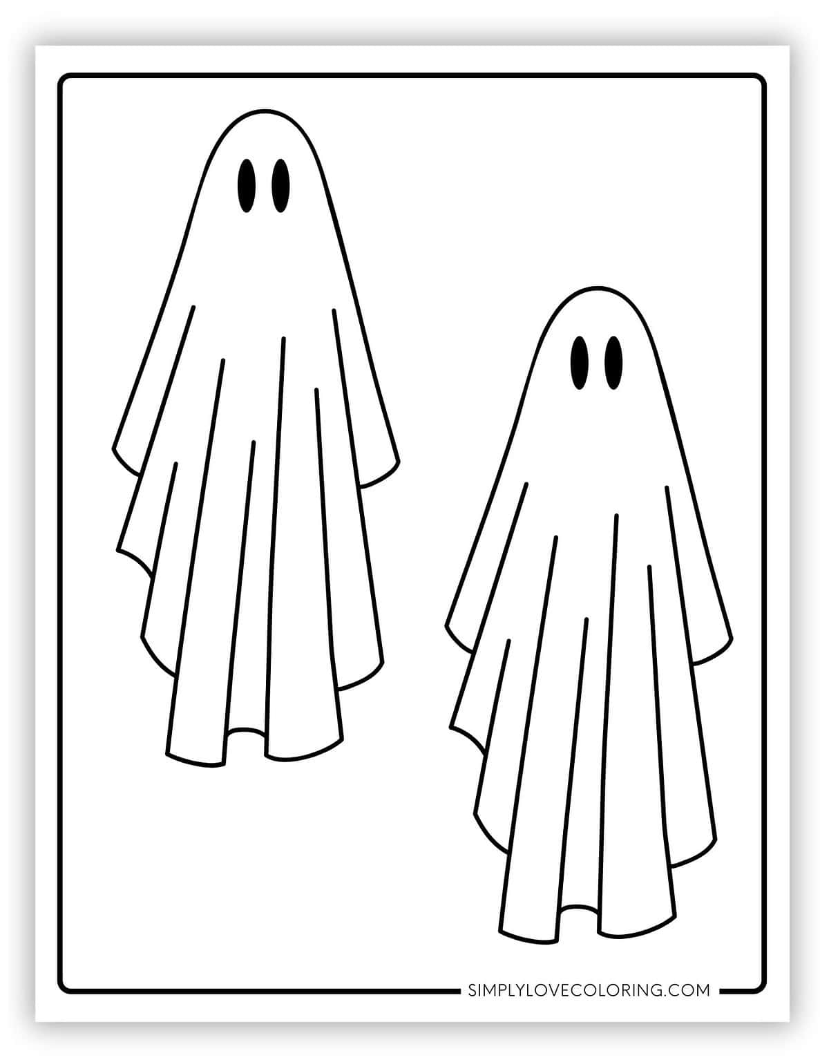 Ghost Templates (Free PDF Printables) - Simply Love Coloring