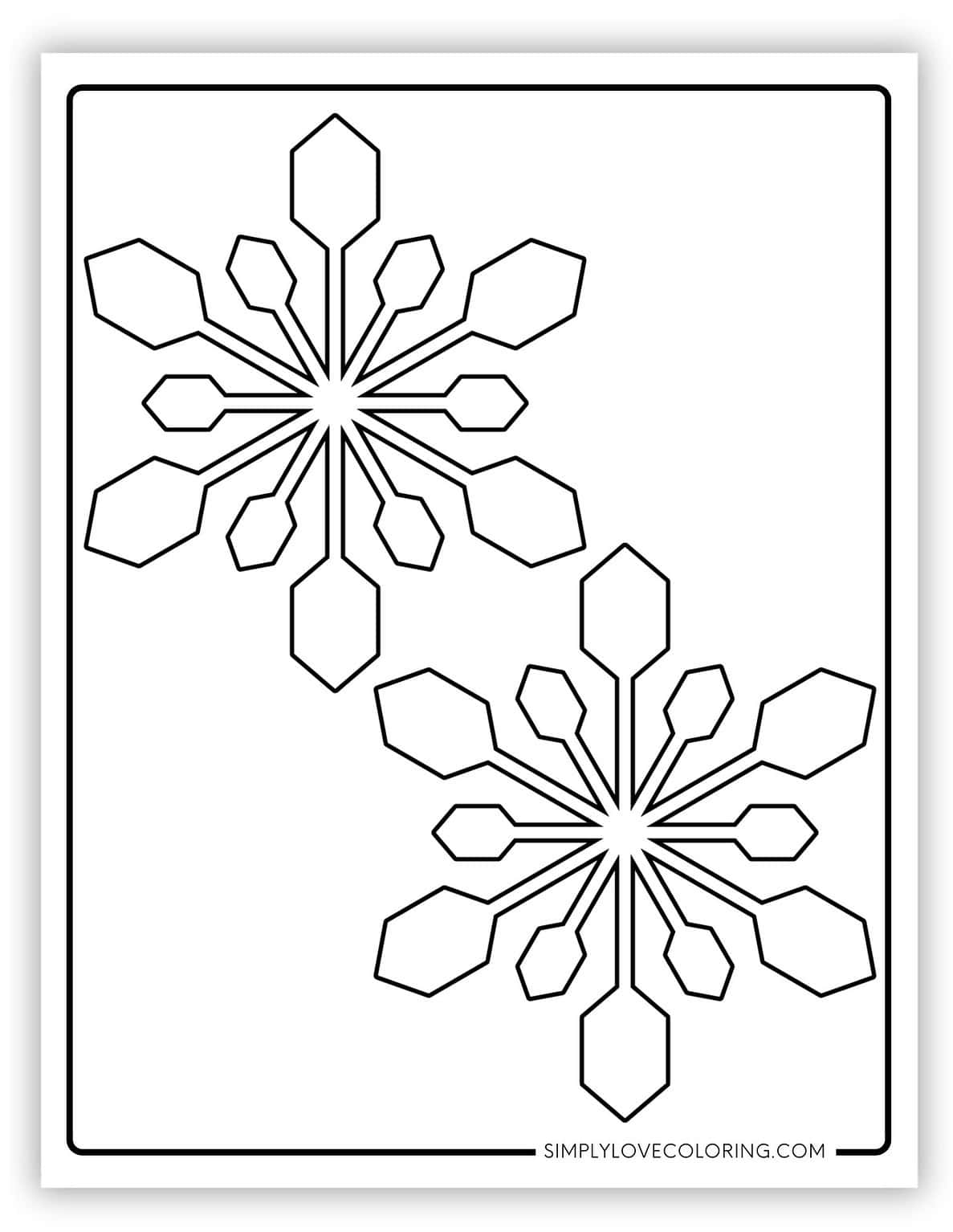 Snowflake Templates (Free PDF Printables) - Simply Love Coloring