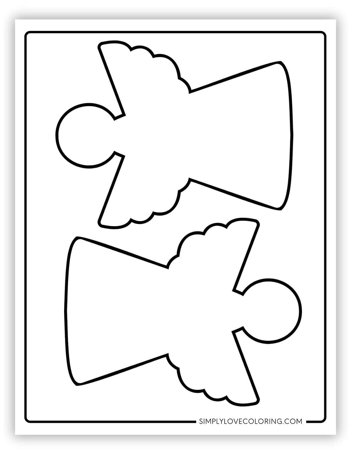 Angel Templates Free PDF Printables - Medium Winged Angel Templates 1187x1536 