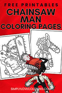 Chainsaw Man Coloring Pages (Free PDF Printables) - Simply Love Coloring