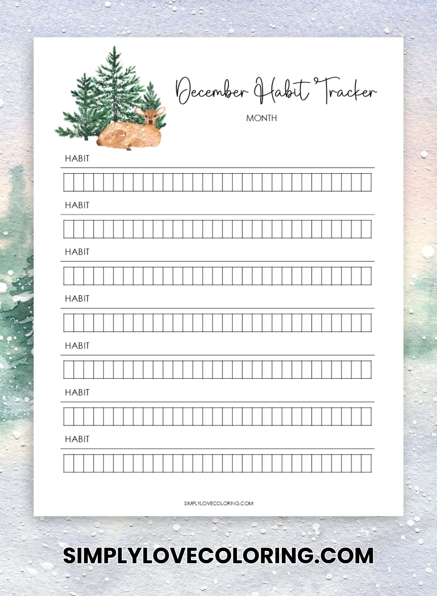 December Planner Printables (Free PDF Downloads) - Simply Love Coloring