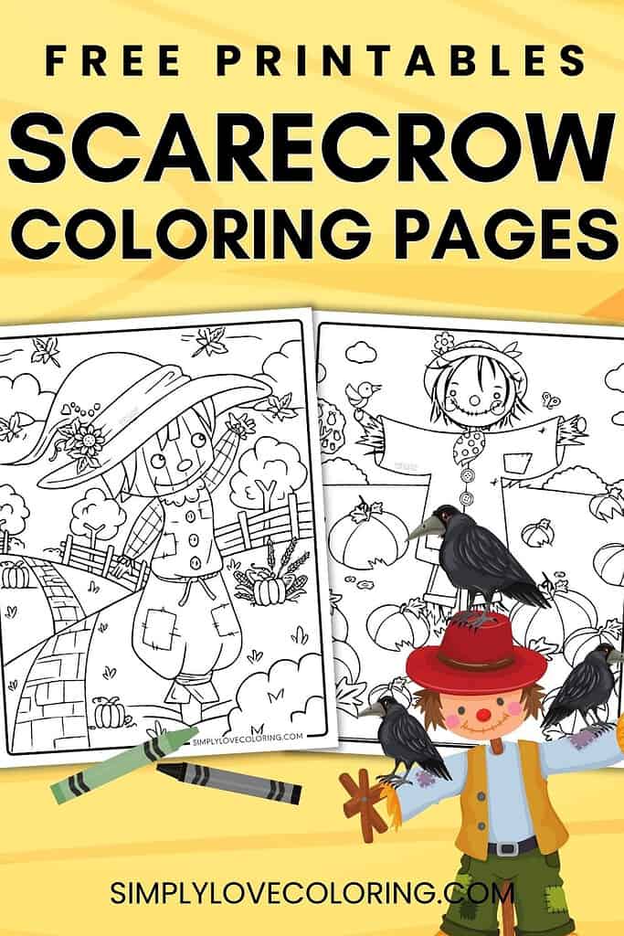 scarecrow coloring pages pinterest image