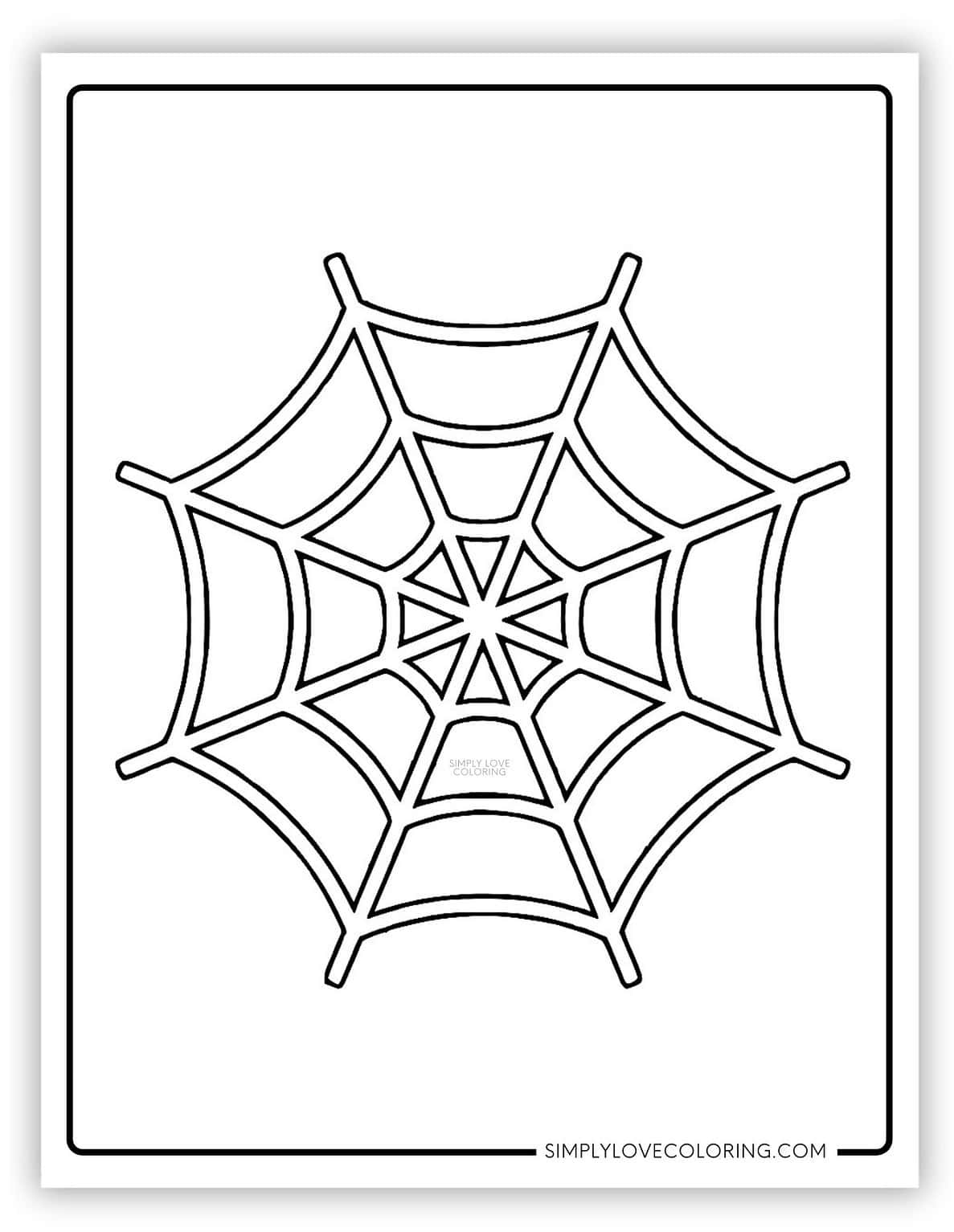Spider Web Coloring Pages (Free PDF Printables) - Simply Love Coloring