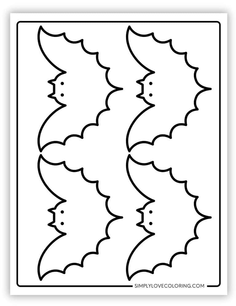 Bat Templates (Free PDF Printables) - Simply Love Coloring