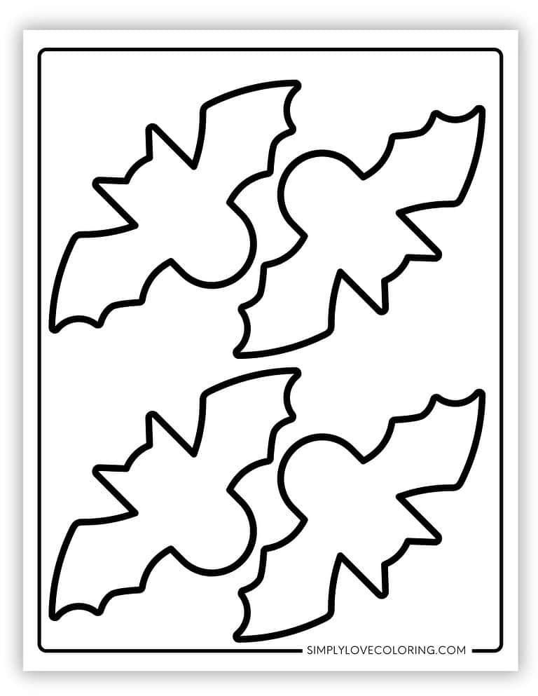 Bat Templates (Free PDF Printables) - Simply Love Coloring