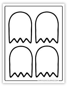 Ghost Templates (Free PDF Printables) - Simply Love Coloring
