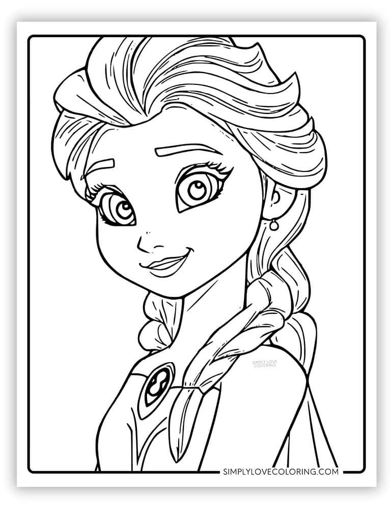 Elsa Coloring Pages (Free PDF Printables) Simply Love Coloring