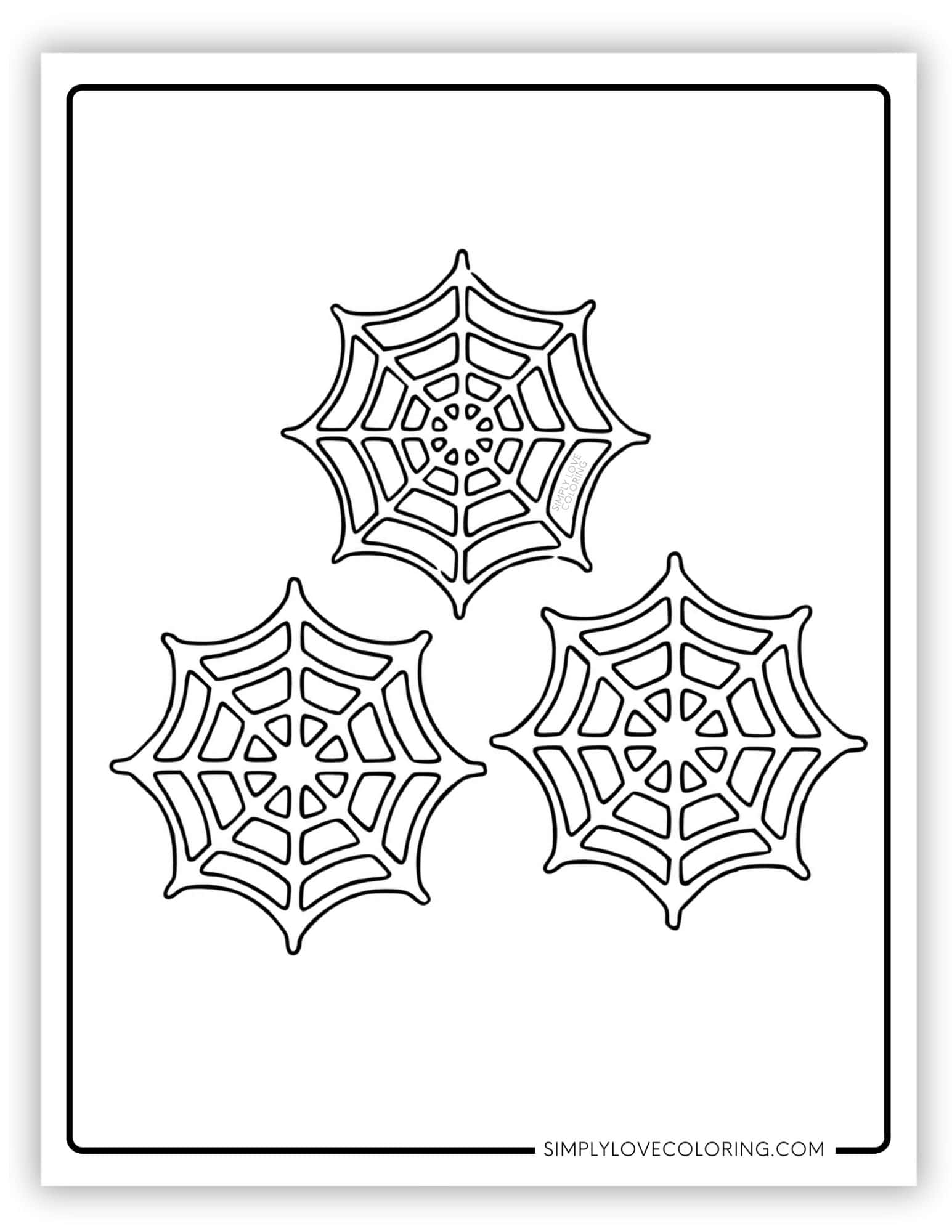 Spider Web Coloring Pages (Free PDF Printables) - Simply Love Coloring