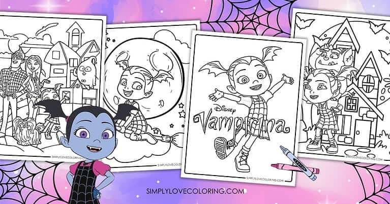 Vampirina Coloring Pages (Free PDF Printables) - Simply Love Coloring