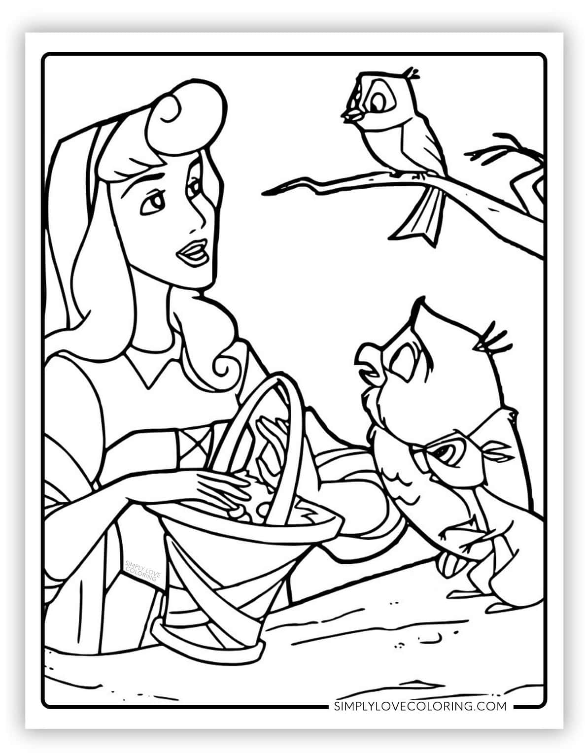 Disney Princess Coloring Pages (Free PDF Printables) - Simply Love Coloring