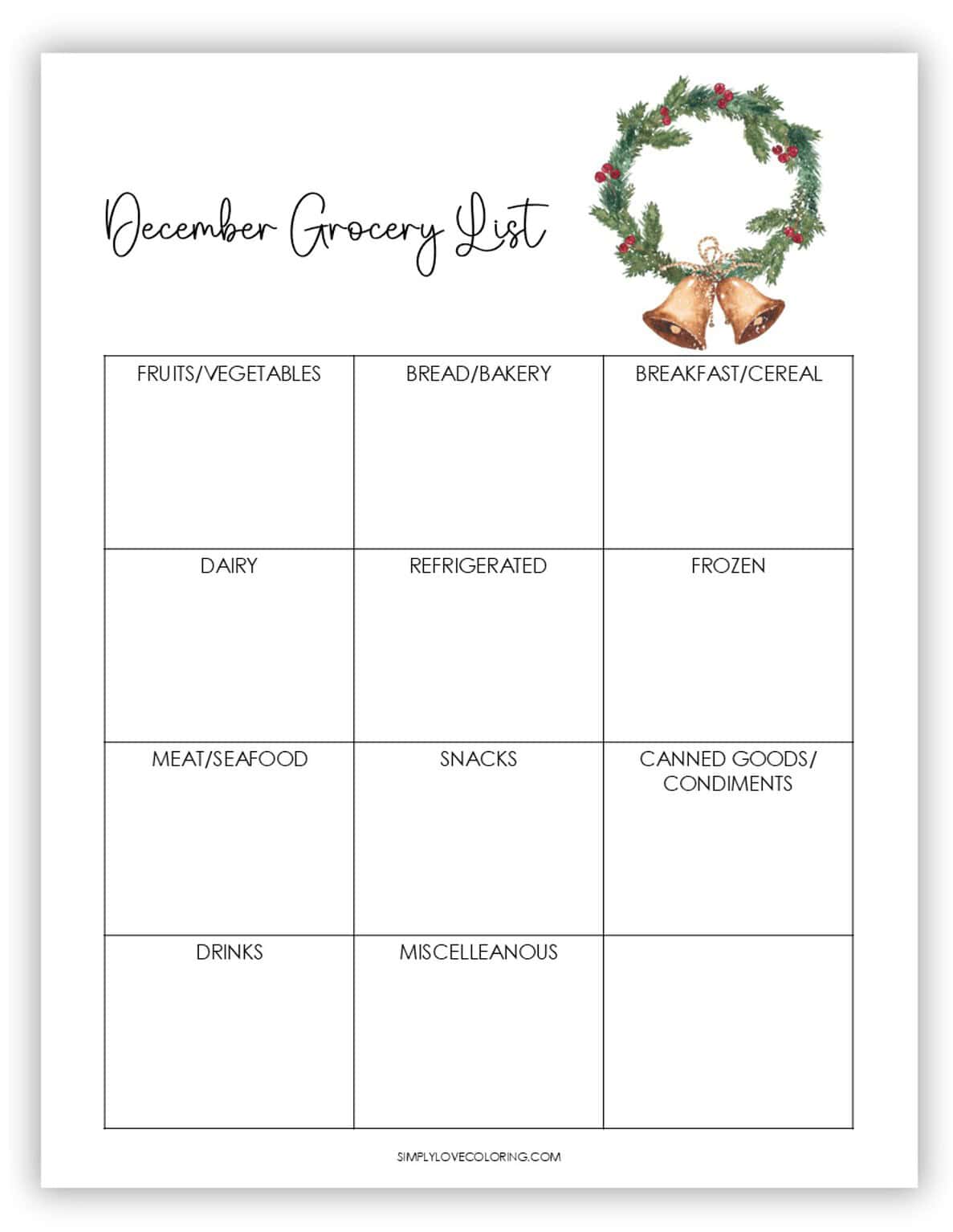 December Planner Printables (Free PDF Downloads) - Simply Love Coloring