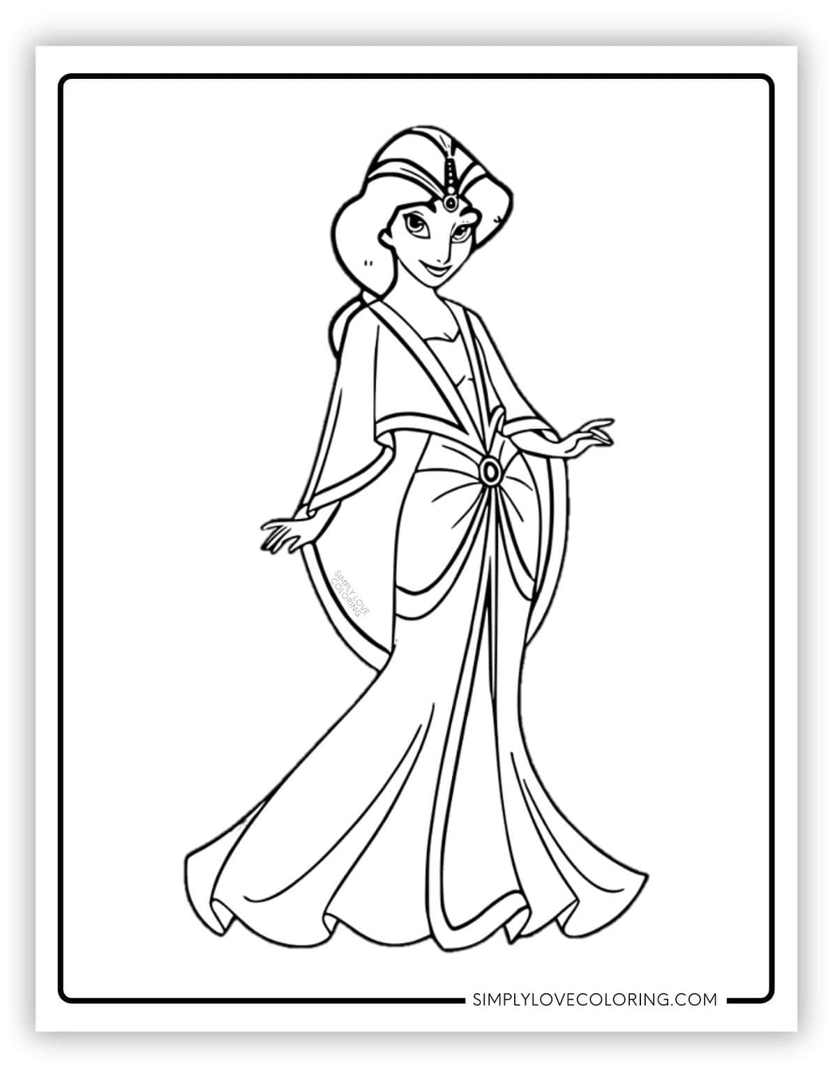 Disney Princess Coloring Pages (Free PDF Printables) - Simply Love Coloring