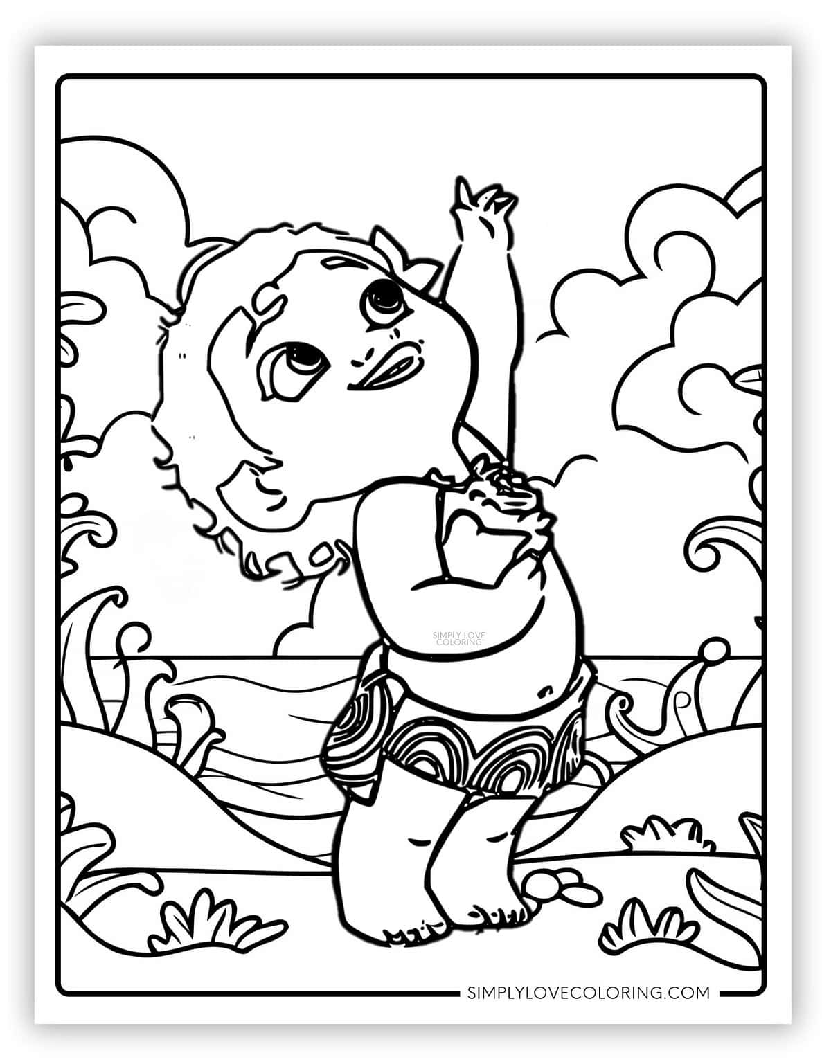 Moana Coloring Pages (Free PDF Printables) - Simply Love Coloring