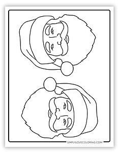 Santa Templates (Free PDF Printables) - Simply Love Coloring