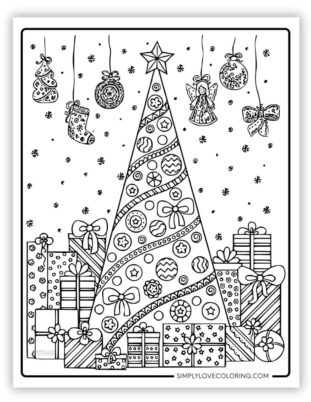 Christmas Coloring Pages for Adults (Free PDF Printables) - Simply Love