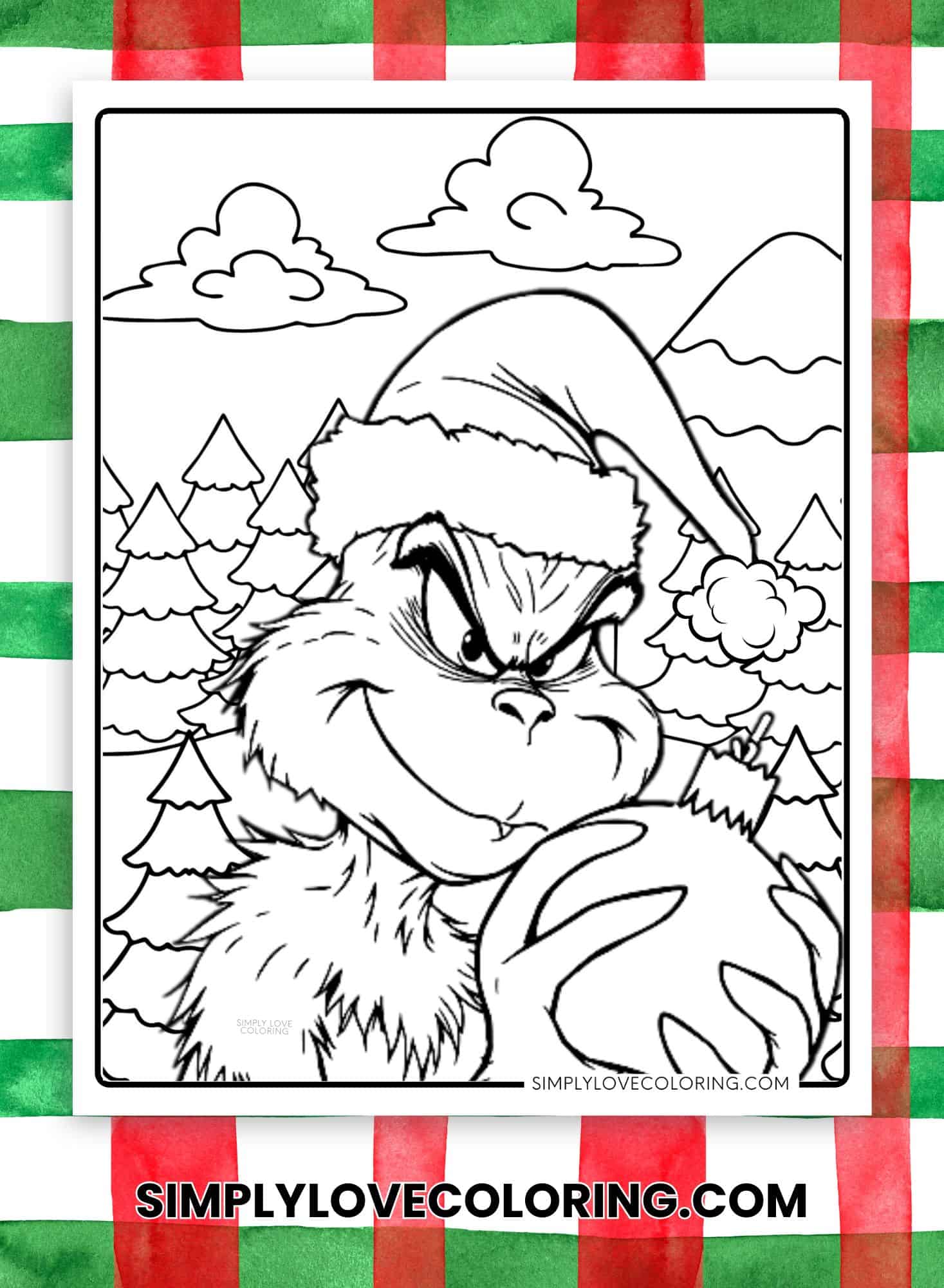 Grinch Coloring Pages (Free PDF Printables) Simply Love Coloring