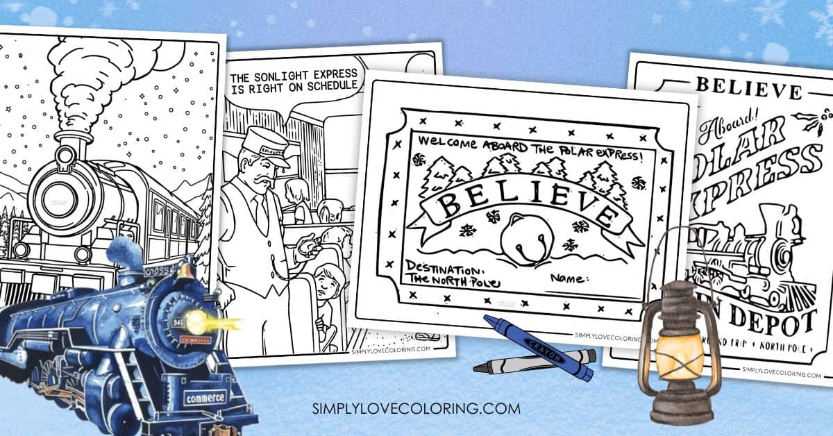 Polar Express Colouring Pictures Polar Express Colouring Pictures