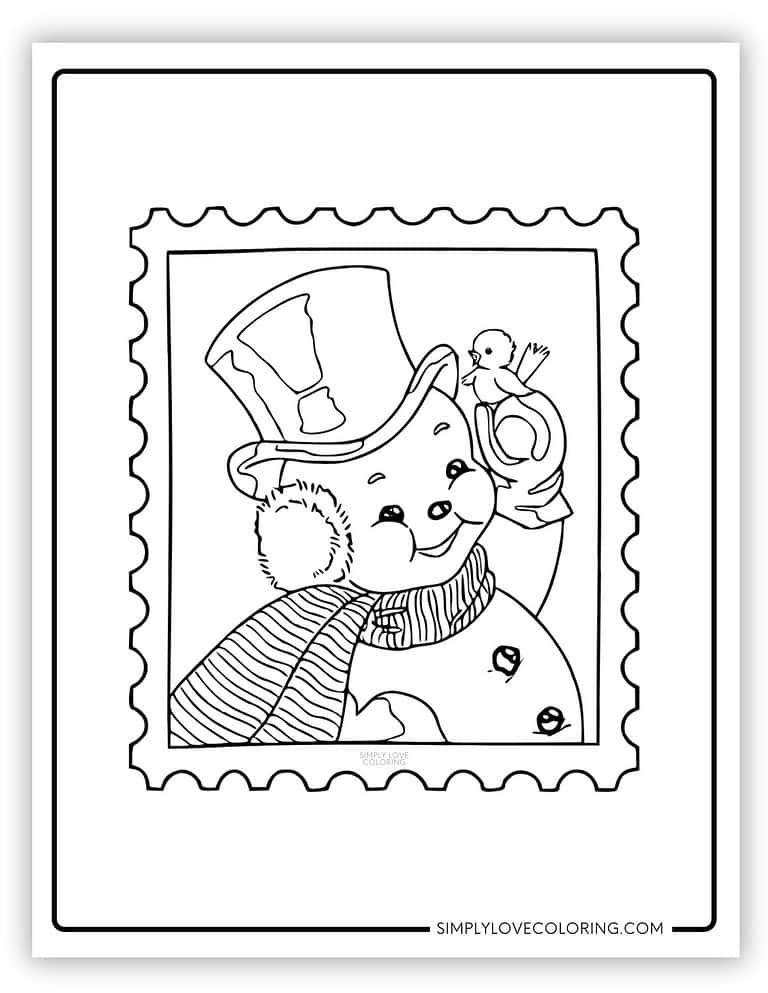 Vintage Christmas Coloring Pages (Free PDF Printables) - Simply Love