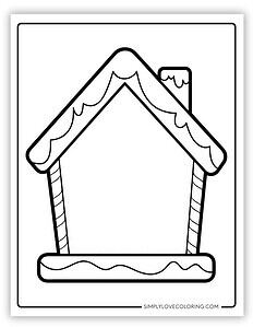 Gingerbread House Templates (Free PDF Printables) - Simply Love Coloring