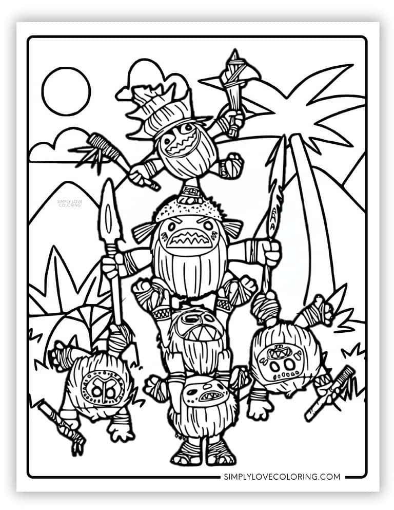 Moana Coloring Pages (Free PDF Printables) - Simply Love Coloring