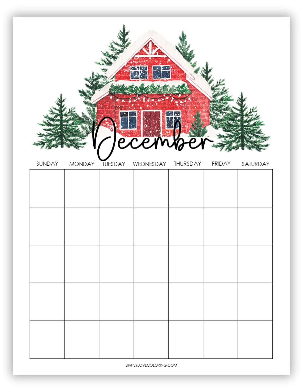 December Planner Printables (Free PDF Downloads) - Simply Love Coloring