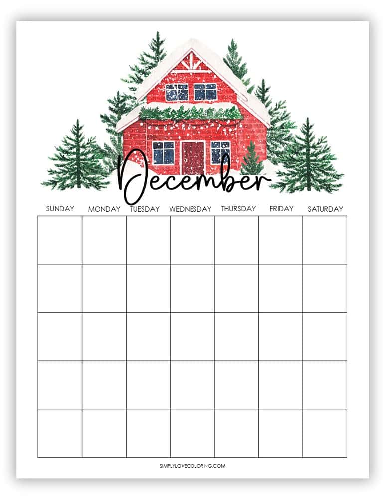 December Planner Printables (Free PDF Downloads) - Simply Love Coloring