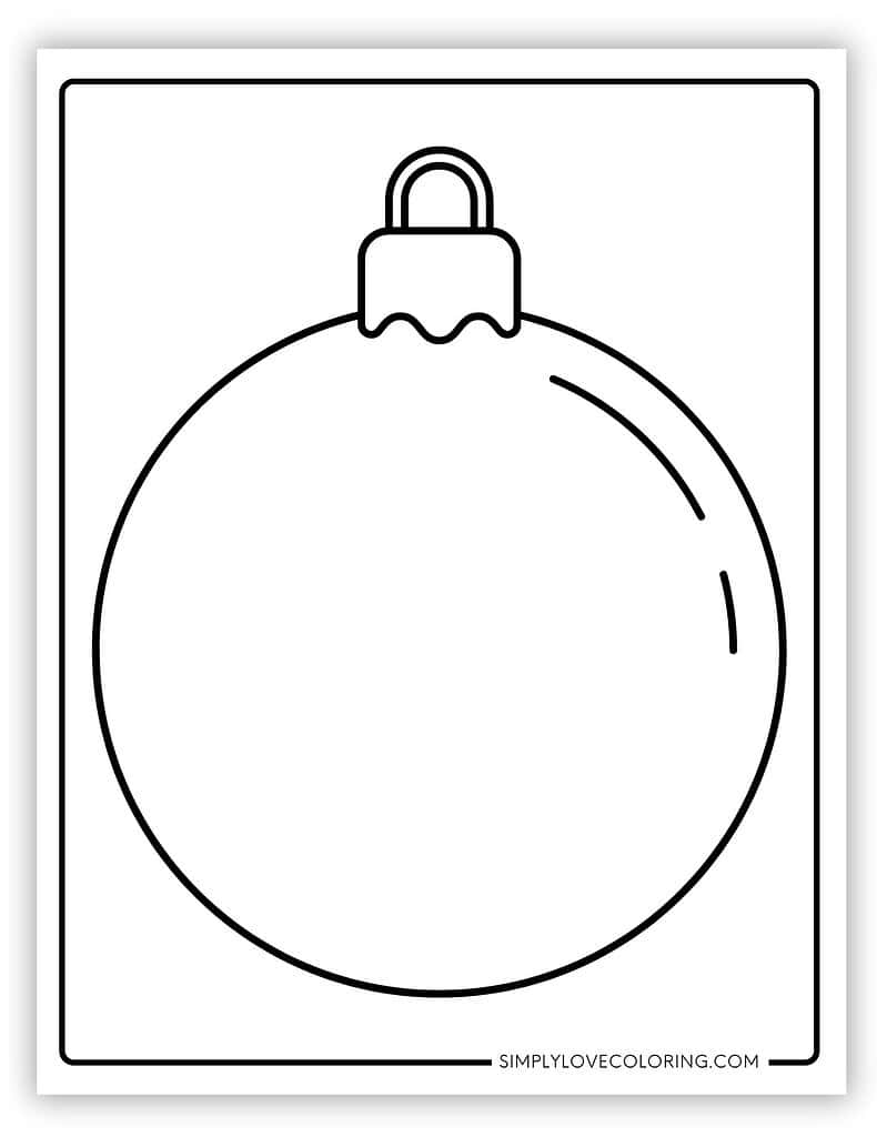 Round Large Christmas ornament templates