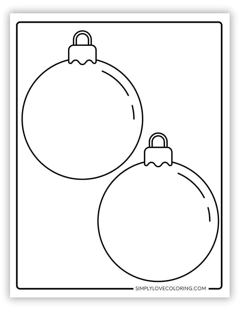 Round Medium Christmas ornament templates