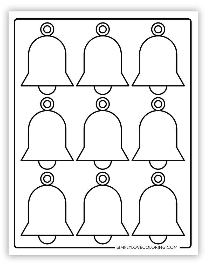 Bell Extra Small Christmas ornament templates