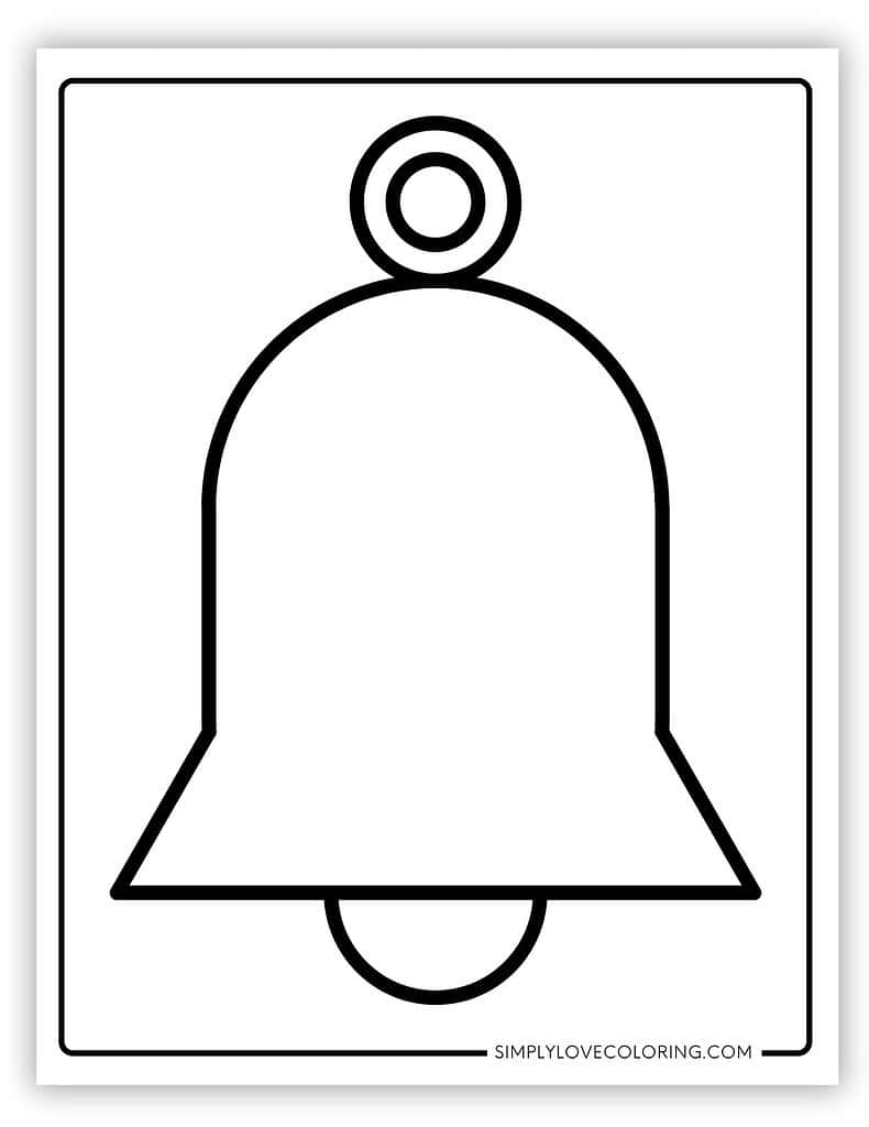 Bell Large Christmas ornament templates