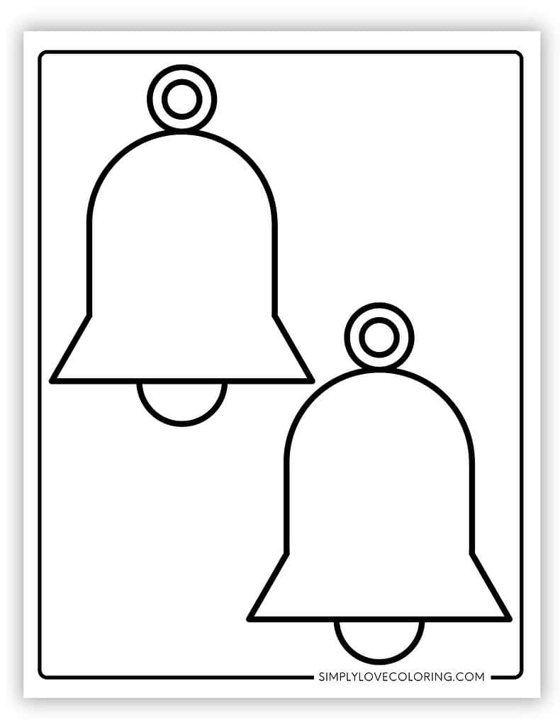 Bell Medium Christmas ornament templates